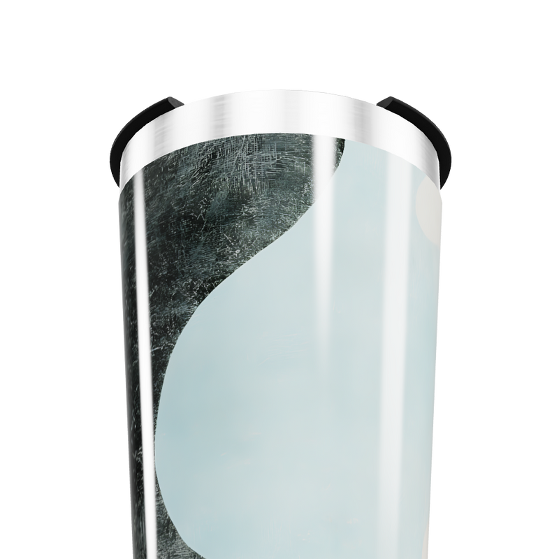 Copo Térmico - Azul com Design Curvo