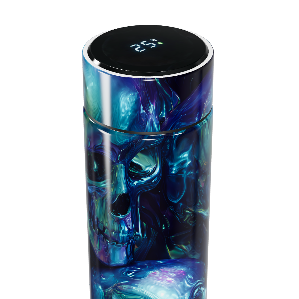 Garrafa Térmica Touch - Caveira Azul 500ml