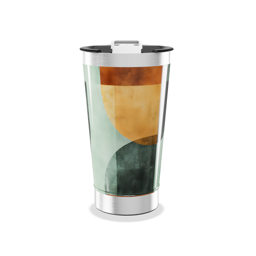 Copo Térmico - Estampa Geométrica Colorida