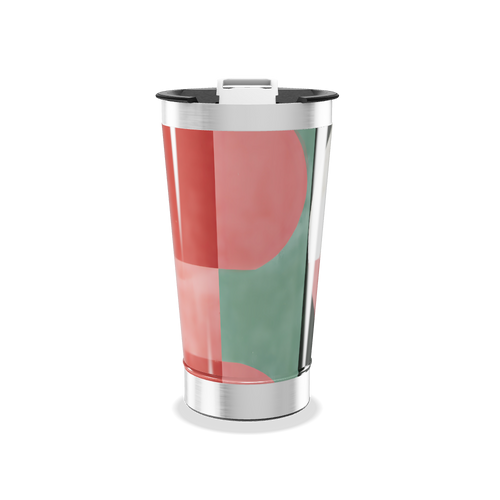 Copo Térmico - Design Geométrico Colorido