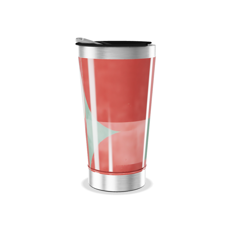 Copo Térmico - Design Geométrico Colorido