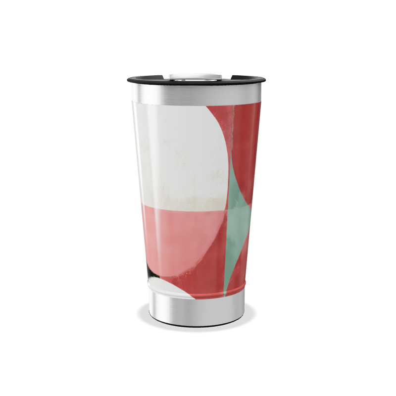 Copo Térmico - Design Geométrico Colorido