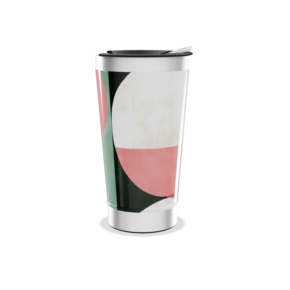 Copo Térmico - Design Geométrico Colorido