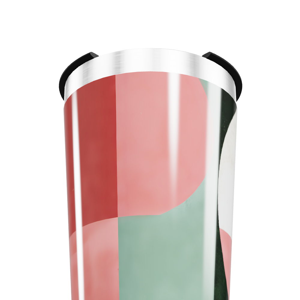 Copo Térmico - Design Geométrico Colorido