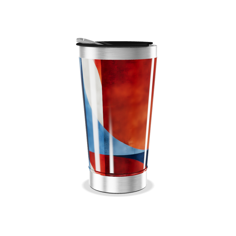 Copo Térmico - Estampa Abstrata Colorida