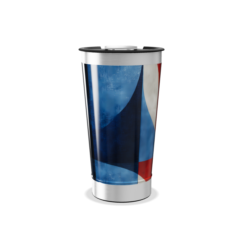 Copo Térmico - Estampa Abstrata Colorida