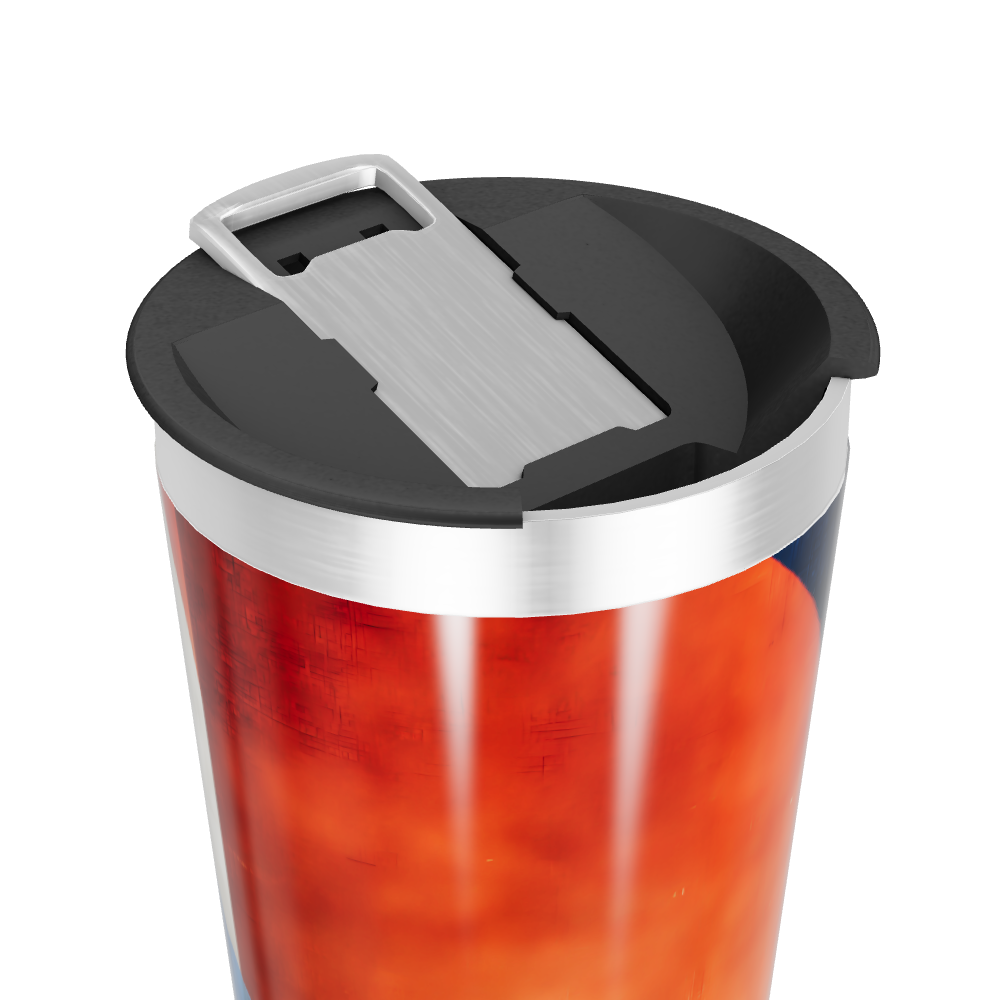 Copo Térmico - Estampa Abstrata Colorida