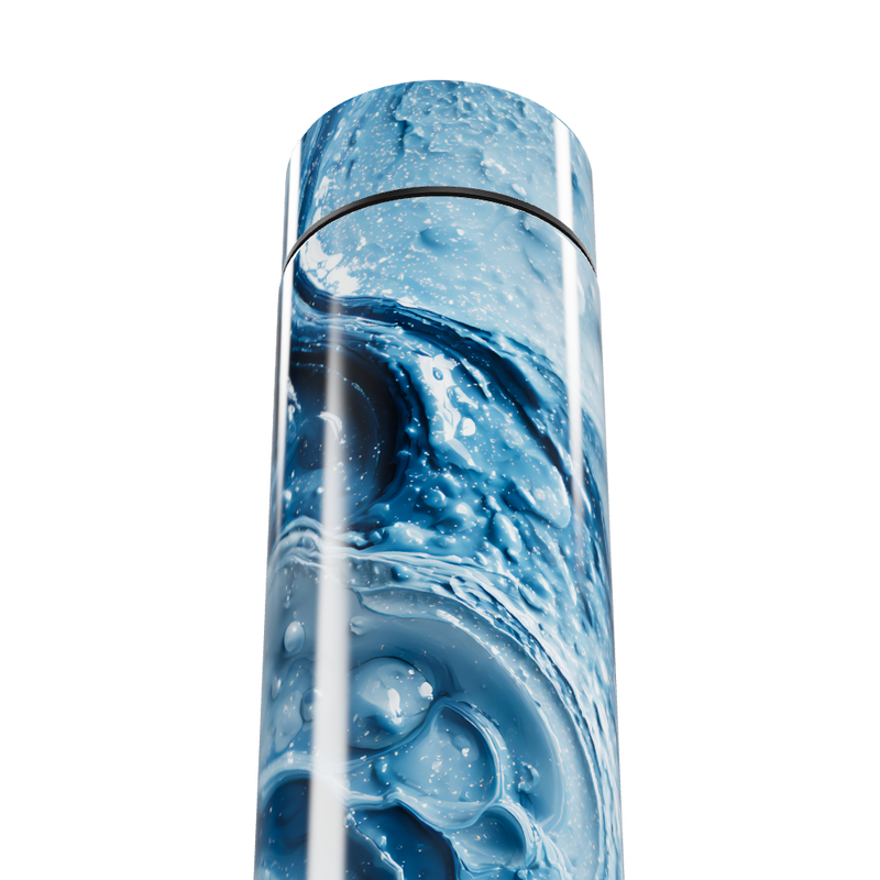 Garrafa Térmica Touch Azul Marmorizada