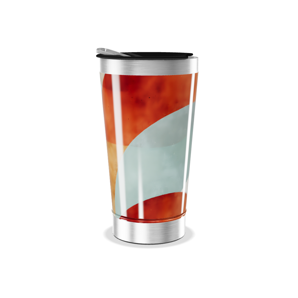 Copo Térmico - Estampa Colorida Abstrata