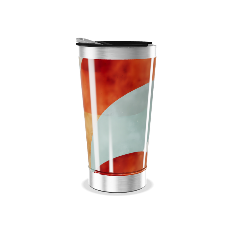 Copo Térmico - Estampa Colorida Abstrata