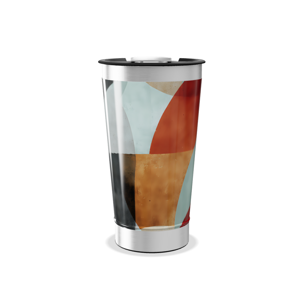 Copo Térmico - Estampa Colorida Abstrata