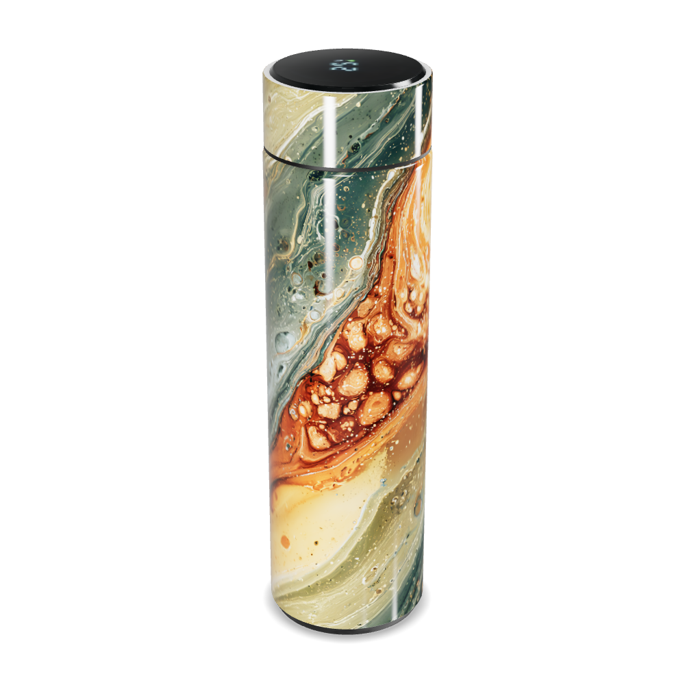 Garrafa Térmica Touch - Estampa Abstrata Colorida