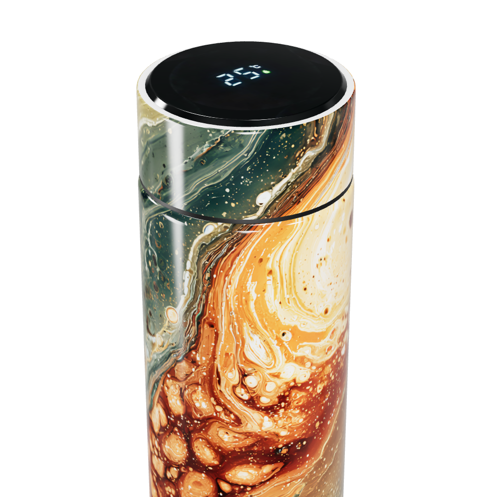 Garrafa Térmica Touch - Estampa Abstrata Colorida