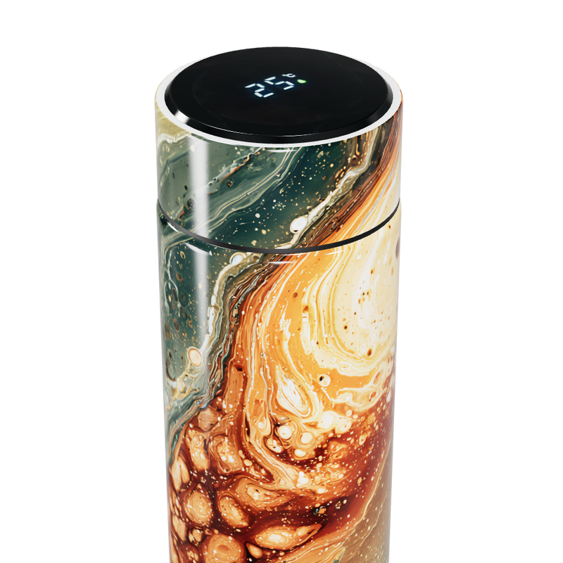 Garrafa Térmica Touch - Estampa Abstrata Colorida