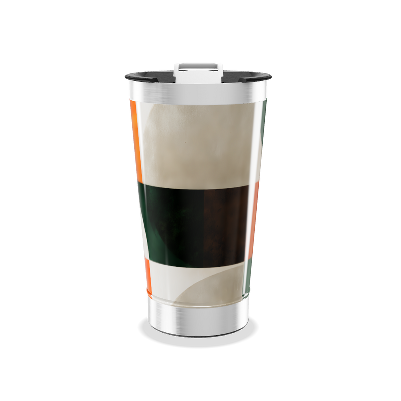 Copo Térmico - Design Geométrico Colorido