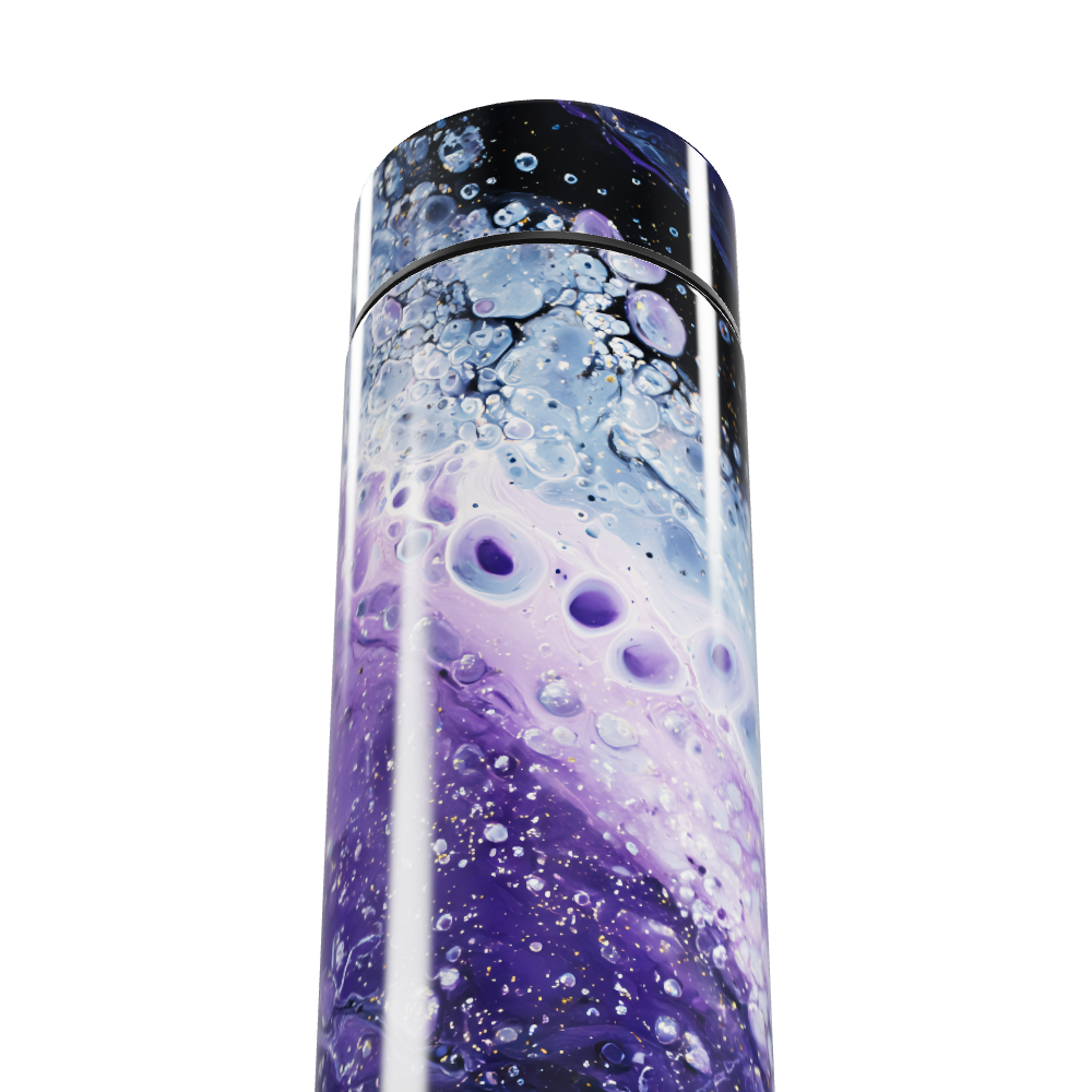 Garrafa Térmica Touch - Design Cósmico Azul