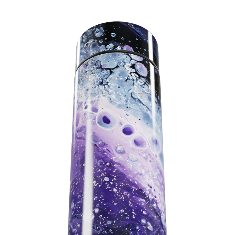 Garrafa Térmica Touch - Design Cósmico Azul