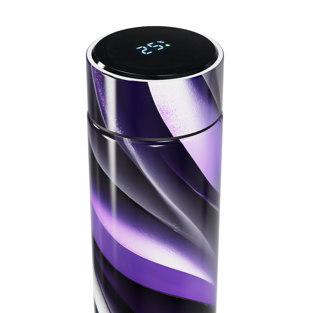 Garrafa Térmica Touch Roxa Digital