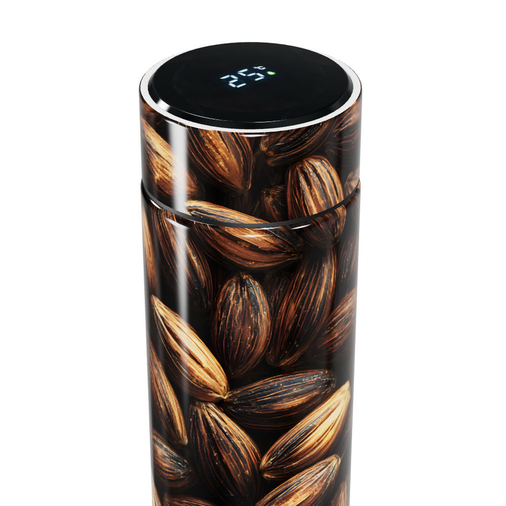 Garrafa Térmica Touch - Estampa Amêndoas