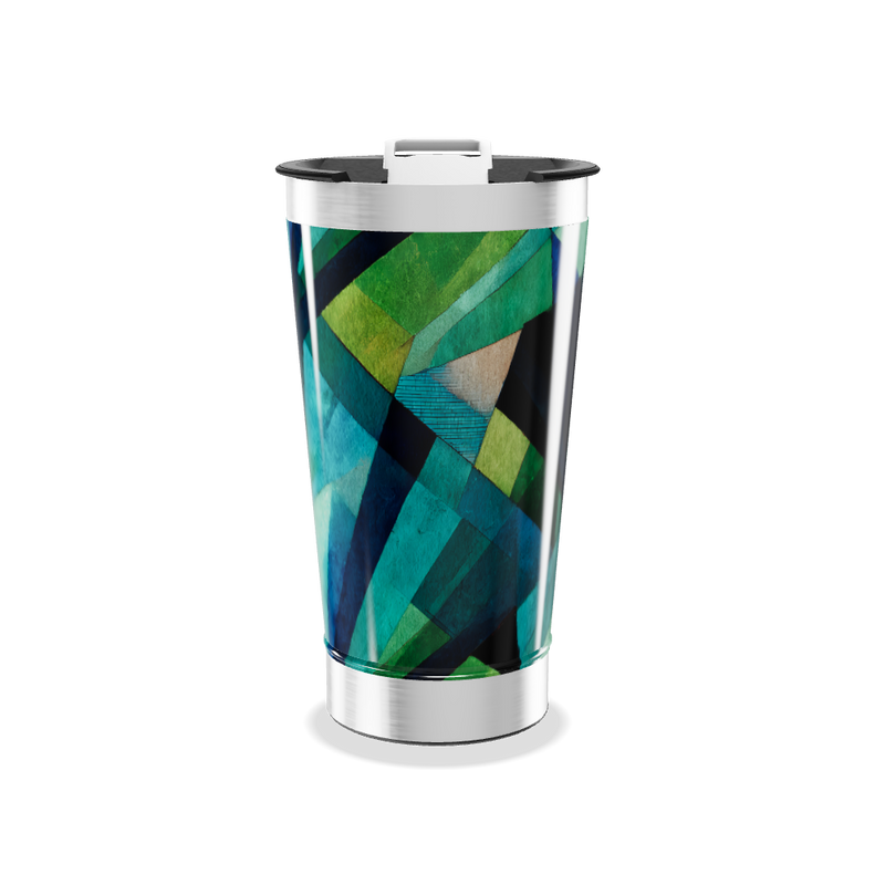 Copo Térmico - Estampa Geométrica Colorida