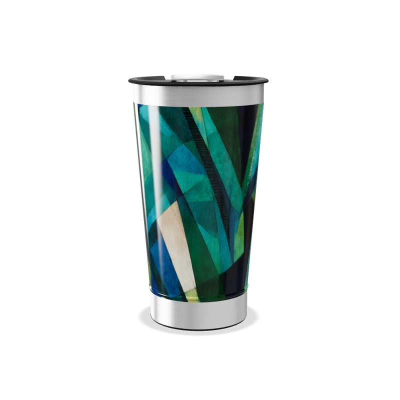 Copo Térmico - Estampa Geométrica Colorida