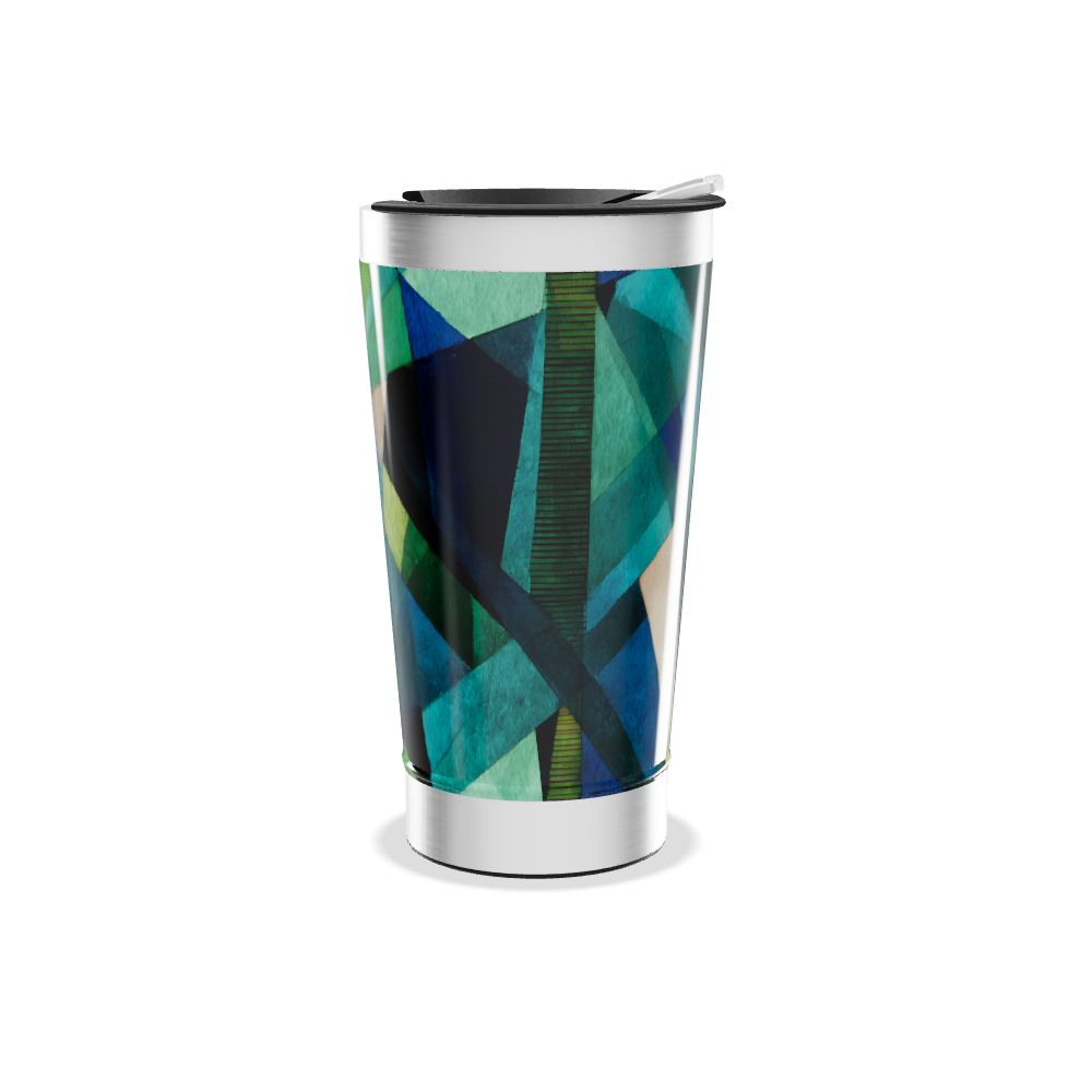 Copo Térmico - Estampa Geométrica Colorida