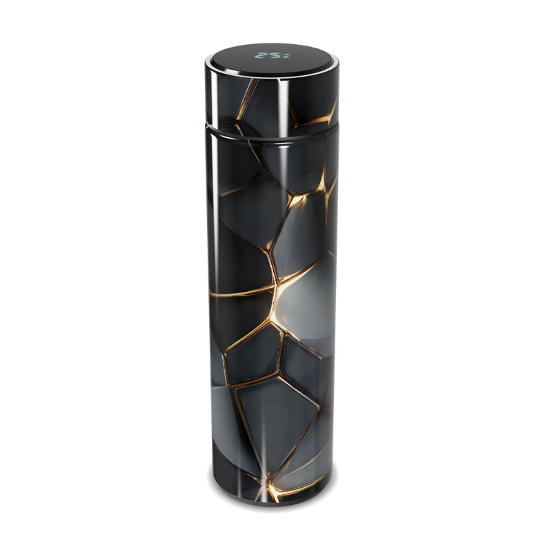 Garrafa Térmica Touch - Preto Marmorizado