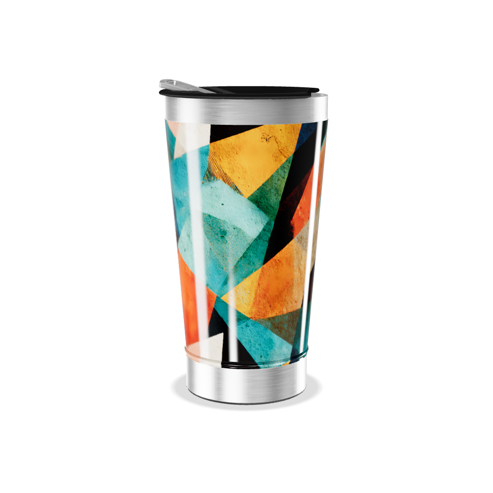 Copo Térmico - Estampa Geométrica Colorida