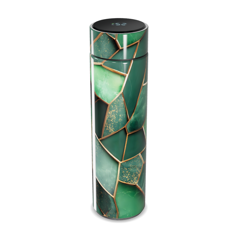 Garrafa Térmica Touch - Verde Marmorizado