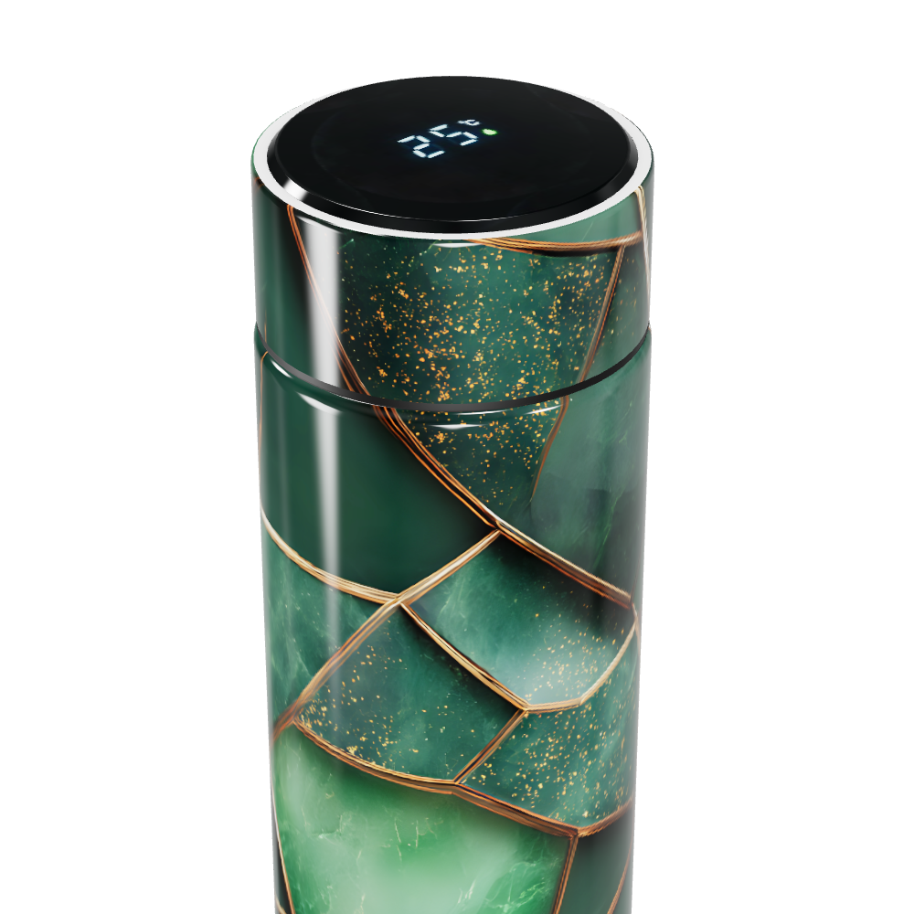 Garrafa Térmica Touch - Verde Marmorizado