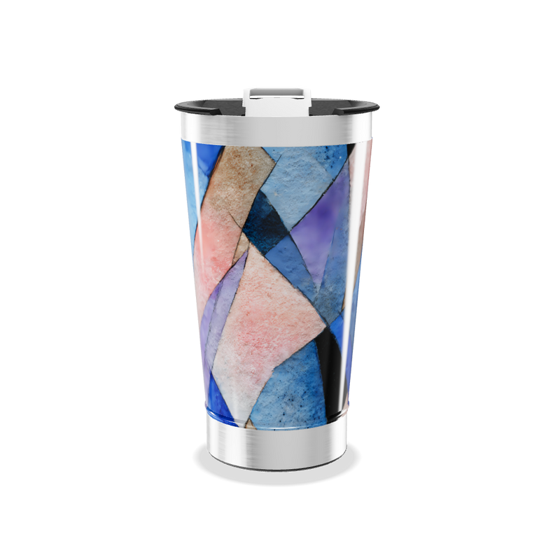 Copo Térmico - Estampa Colorida Geométrica