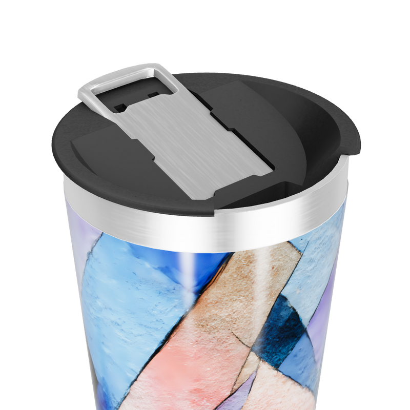 Copo Térmico - Estampa Colorida Geométrica