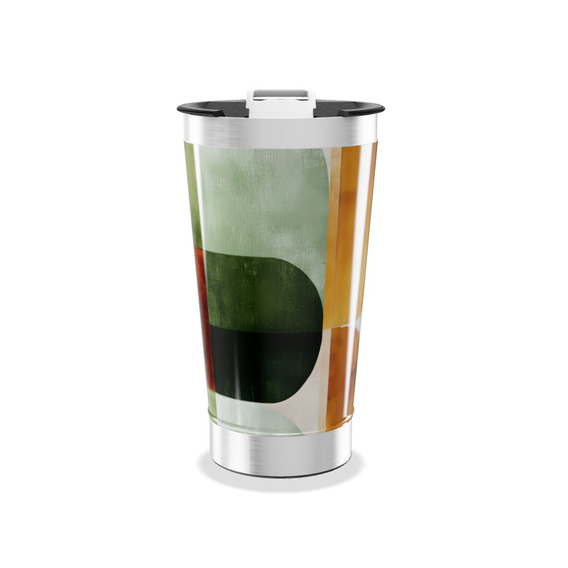 Copo Térmico - Estampa Geométrica Colorida
