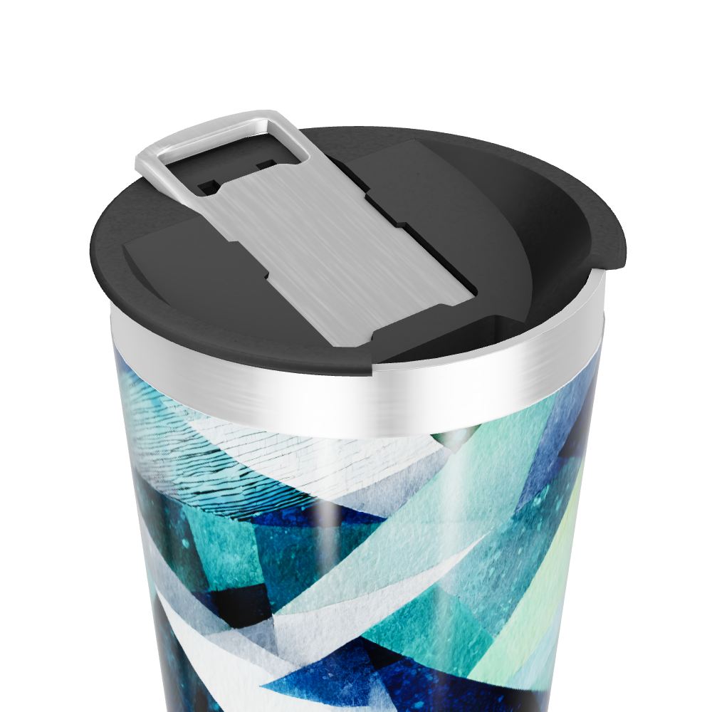 Copo Térmico - Estampa Geométrica Colorida