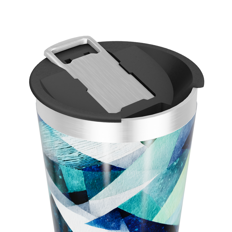 Copo Térmico - Estampa Geométrica Colorida