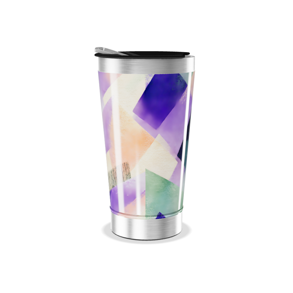 Copo Térmico - Estampa Geométrica Colorida