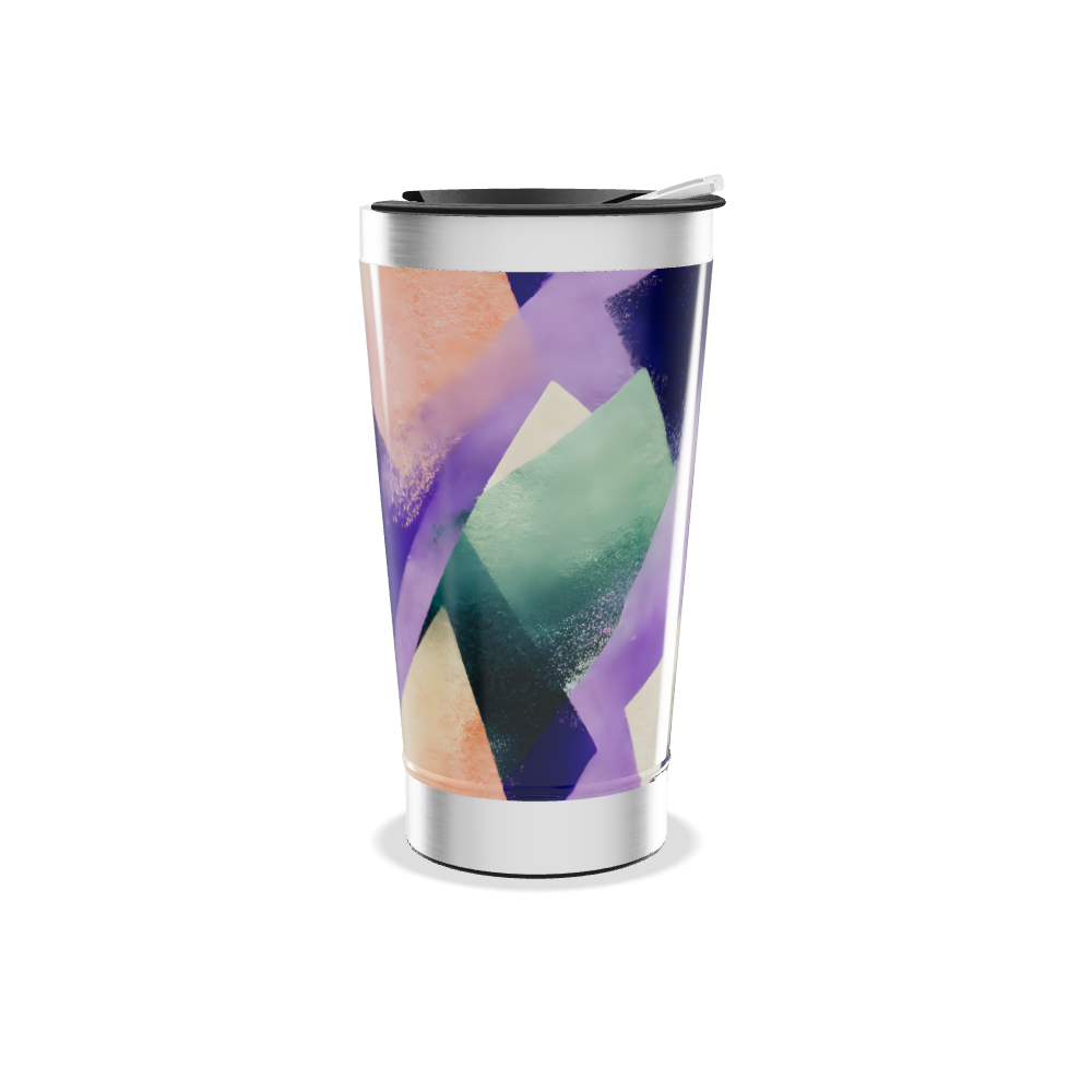 Copo Térmico - Estampa Geométrica Colorida