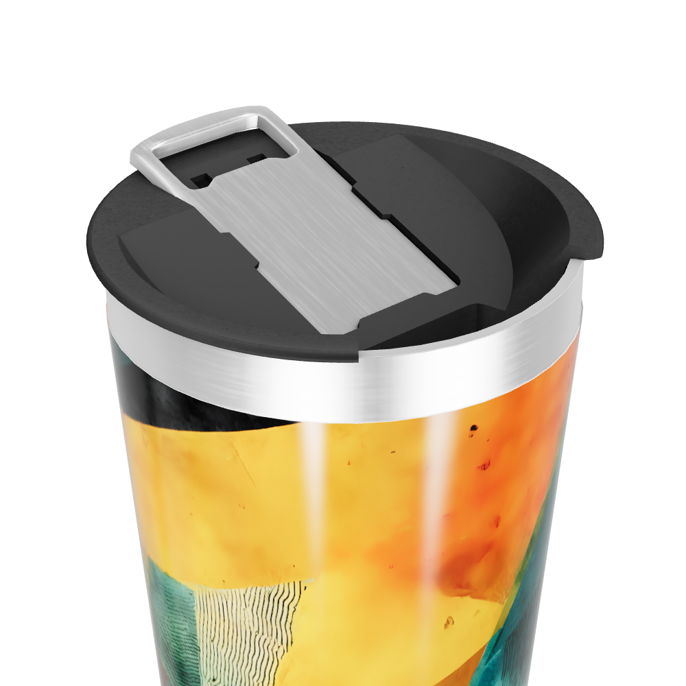 Copo Térmico - Geométrico Colorido Inox