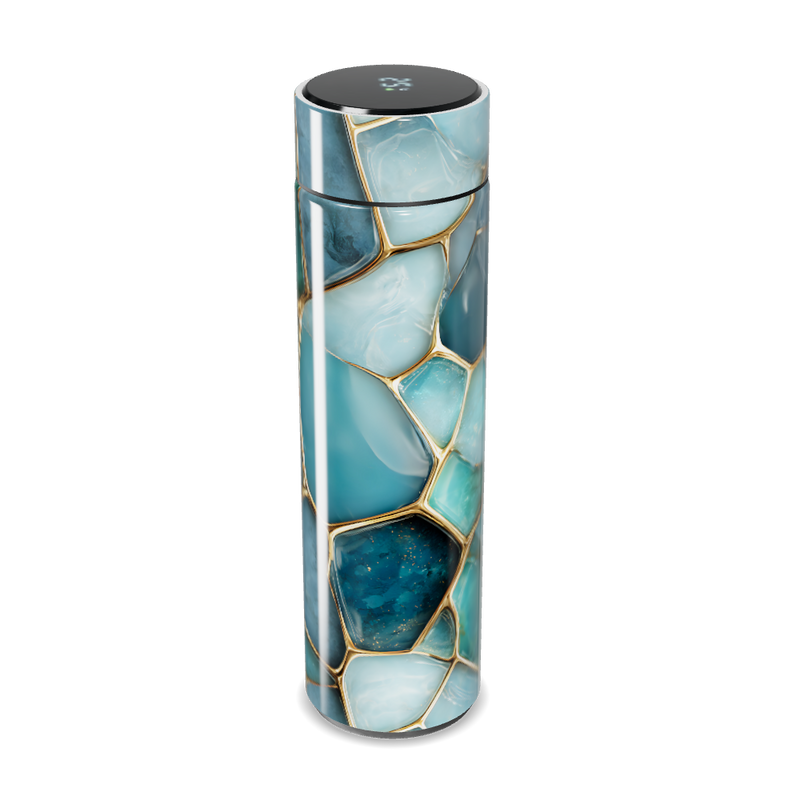 Garrafa Térmica Touch Azul Marmorizada