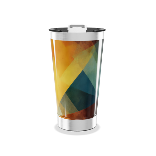Copo Térmico - Estampa Geométrica Colorida