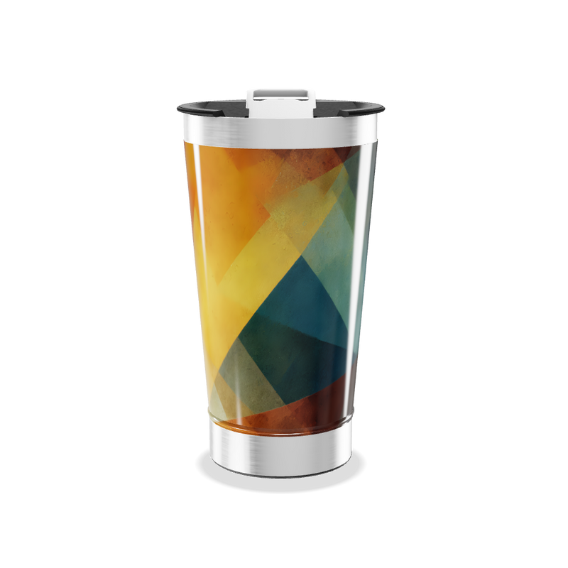 Copo Térmico - Estampa Geométrica Colorida