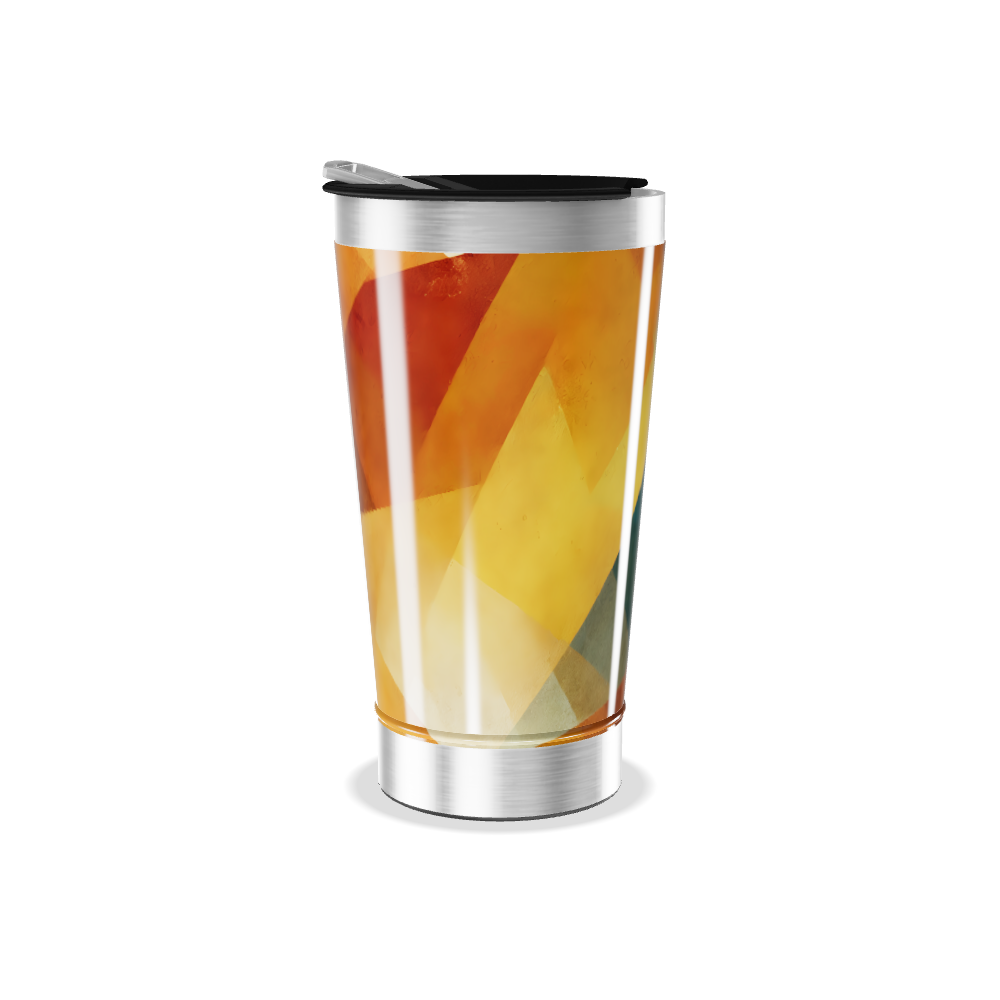 Copo Térmico - Estampa Geométrica Colorida