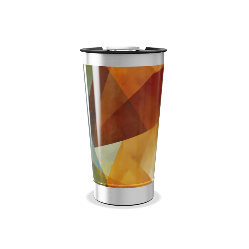 Copo Térmico - Estampa Geométrica Colorida