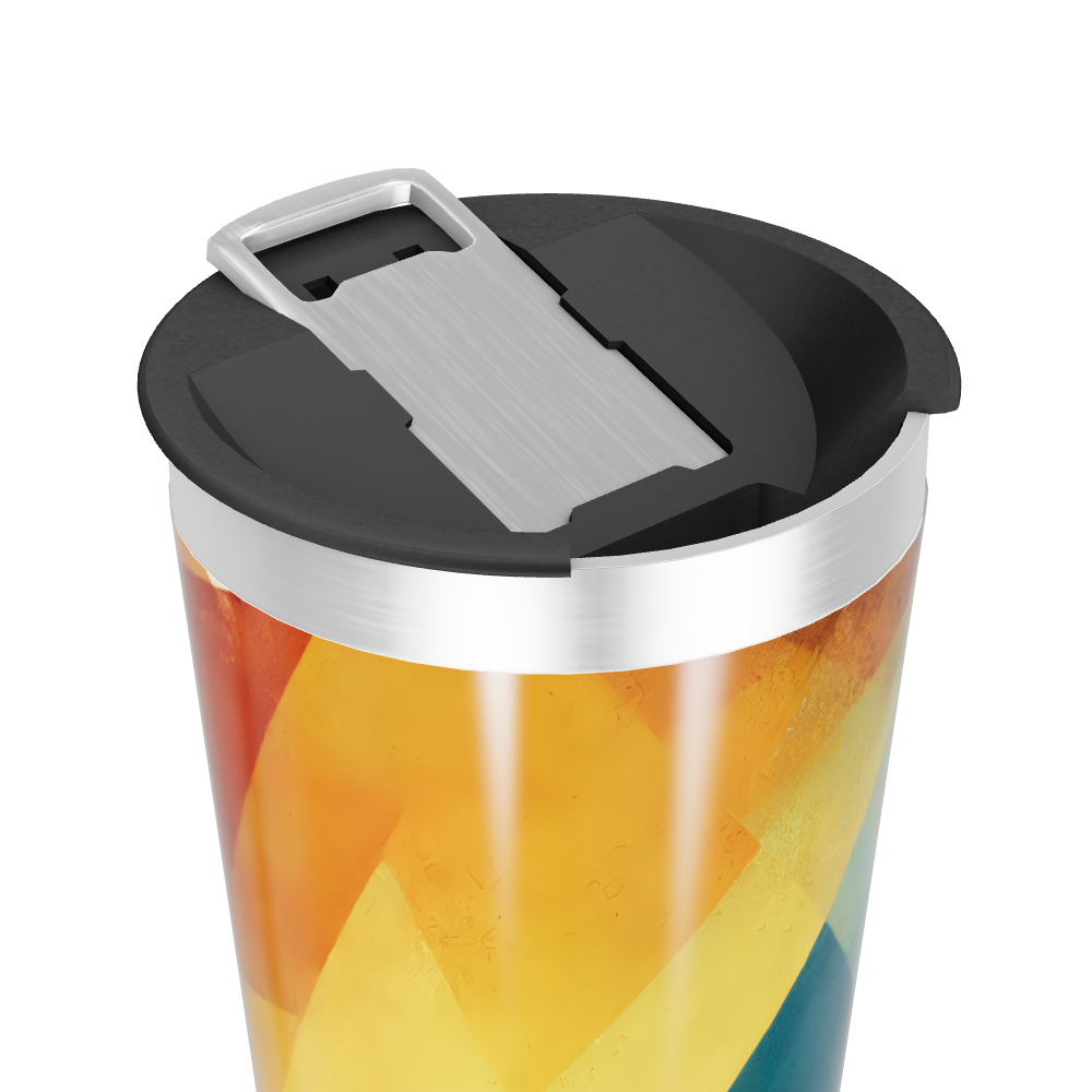 Copo Térmico - Estampa Geométrica Colorida