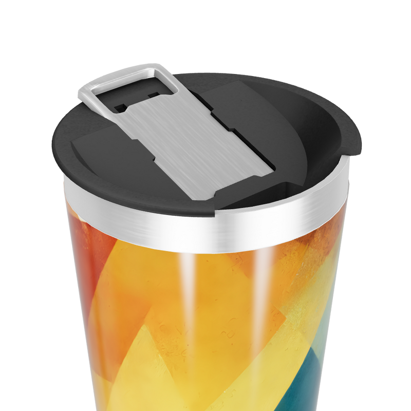 Copo Térmico - Estampa Geométrica Colorida