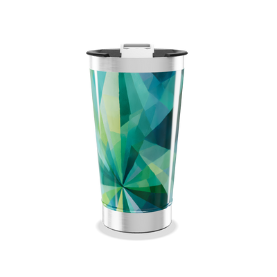Copo Térmico - Verde Geométrico Inox