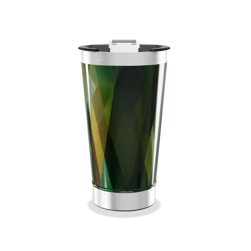 Copo Térmico - Verde Geométrico Inox