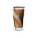 Copo Térmico - Estampa Geométrica Marrom