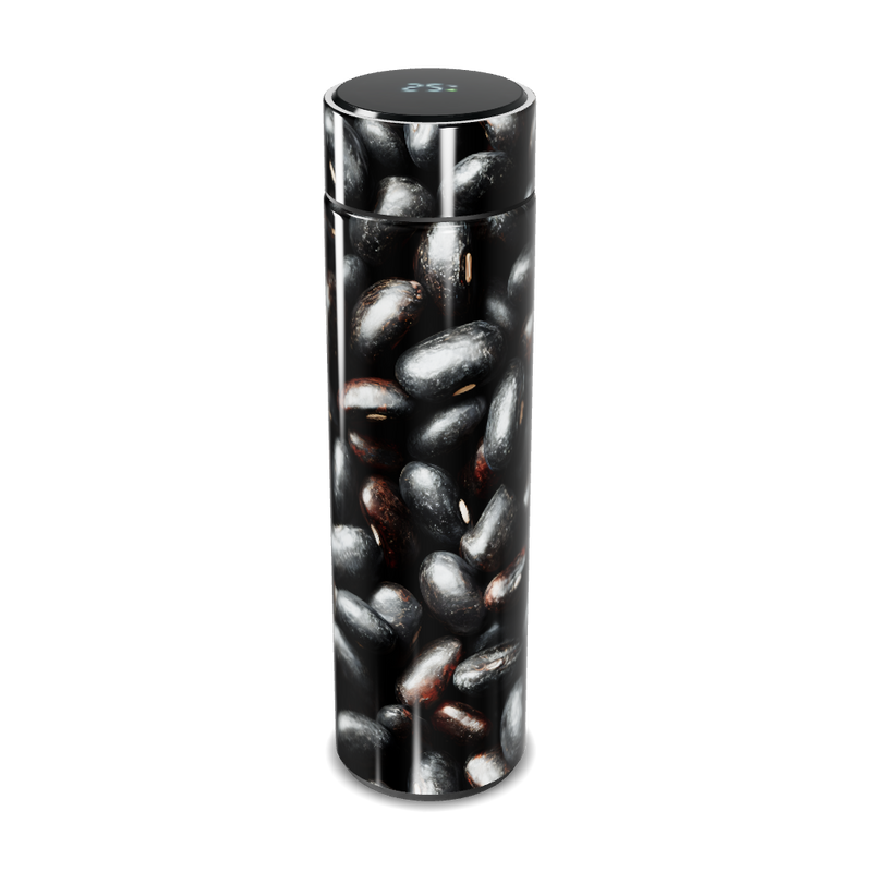 Garrafa Térmica Touch - Grãos Preto Inox