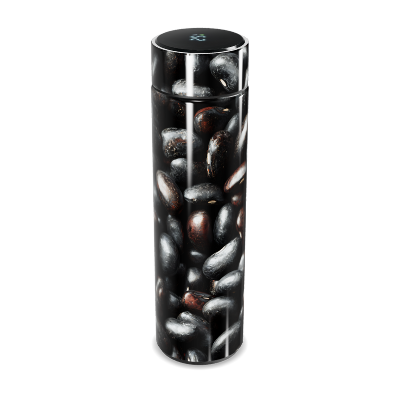 Garrafa Térmica Touch - Grãos Preto Inox